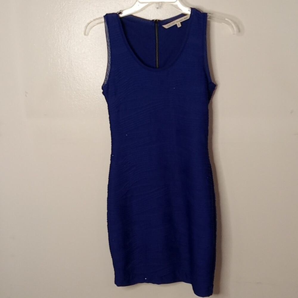RACHEL Roy Sleeveless Indigo Blue XS  Bodycon Dress. Party, Dressy.